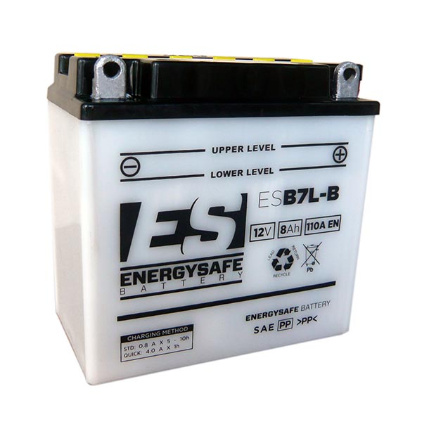 Batería de motocicleta Energysafe ESB7L-B 12V/8Ah sin ácido incluido
