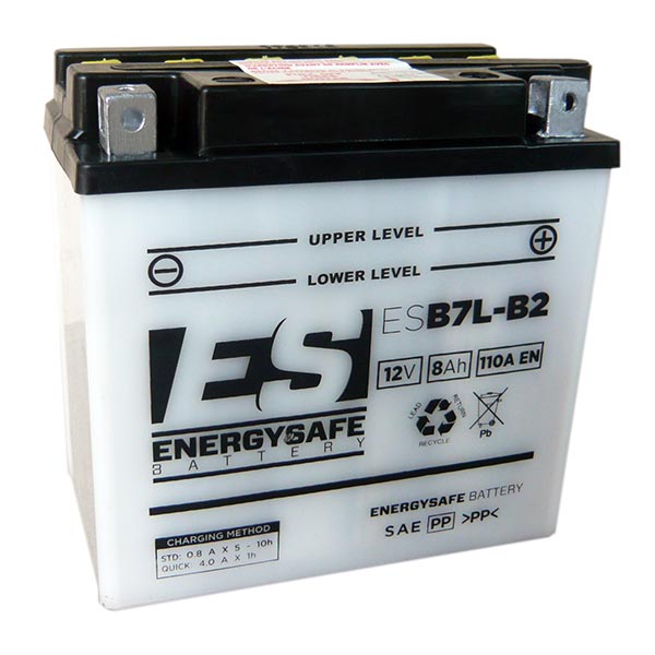 Batería de motocicleta Energysafe ESB7L-B2 12V/8Ah sin ácido incluido