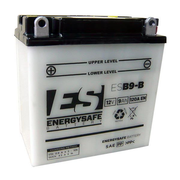 Batería de motocicleta Energysafe ESB9-B 12V/9Ah sin ácido incluido