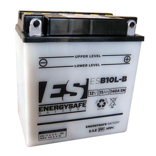 Batería de motocicleta Energysafe ESB10L-B 12/11Ah sin ácido incluido