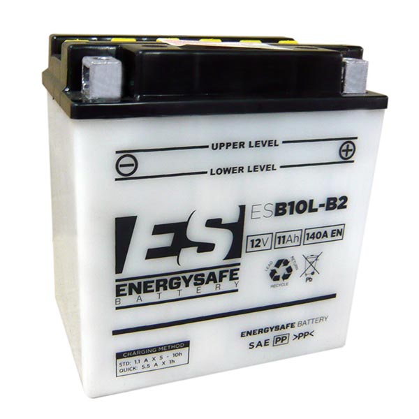 Energysafe ESB10L-B2 12V/11Ah Motorradbatterie (ohne Säure)
