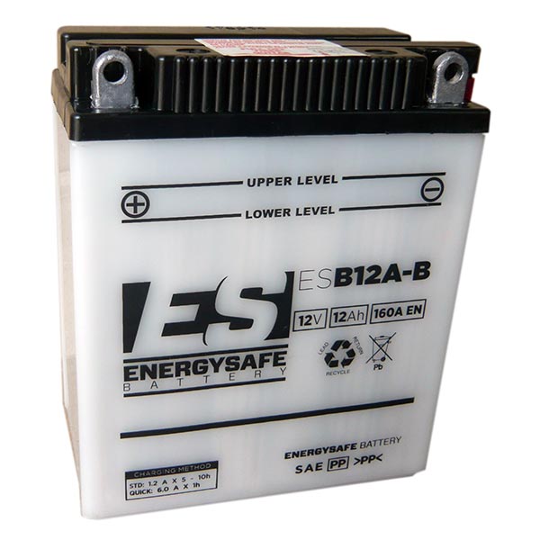 Batteria Moto Energysafe ESB12A-B 12V/12Ah senza acido a corredo