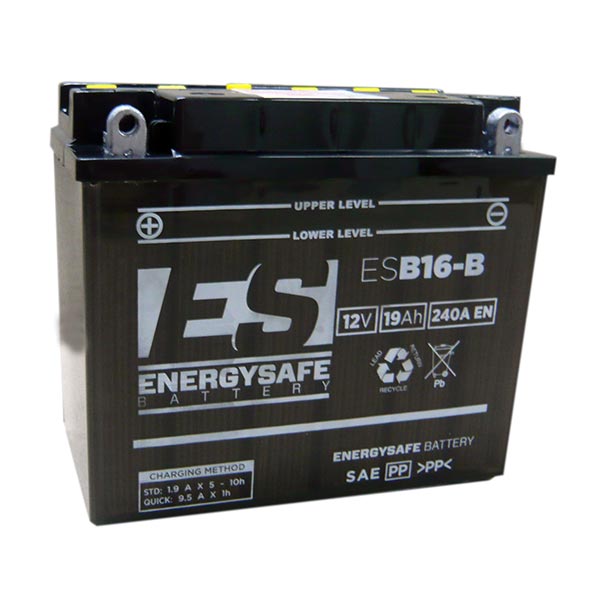 Energysafe ESB16-B 12V/19Ah Motorradbatterie (ohne Säure)