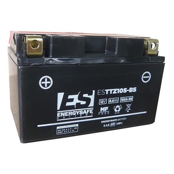 Energysafe ESTTZ10S-BS Motorradbatterie (versiegelt, Säure enthalten) 12 V/8,6 A