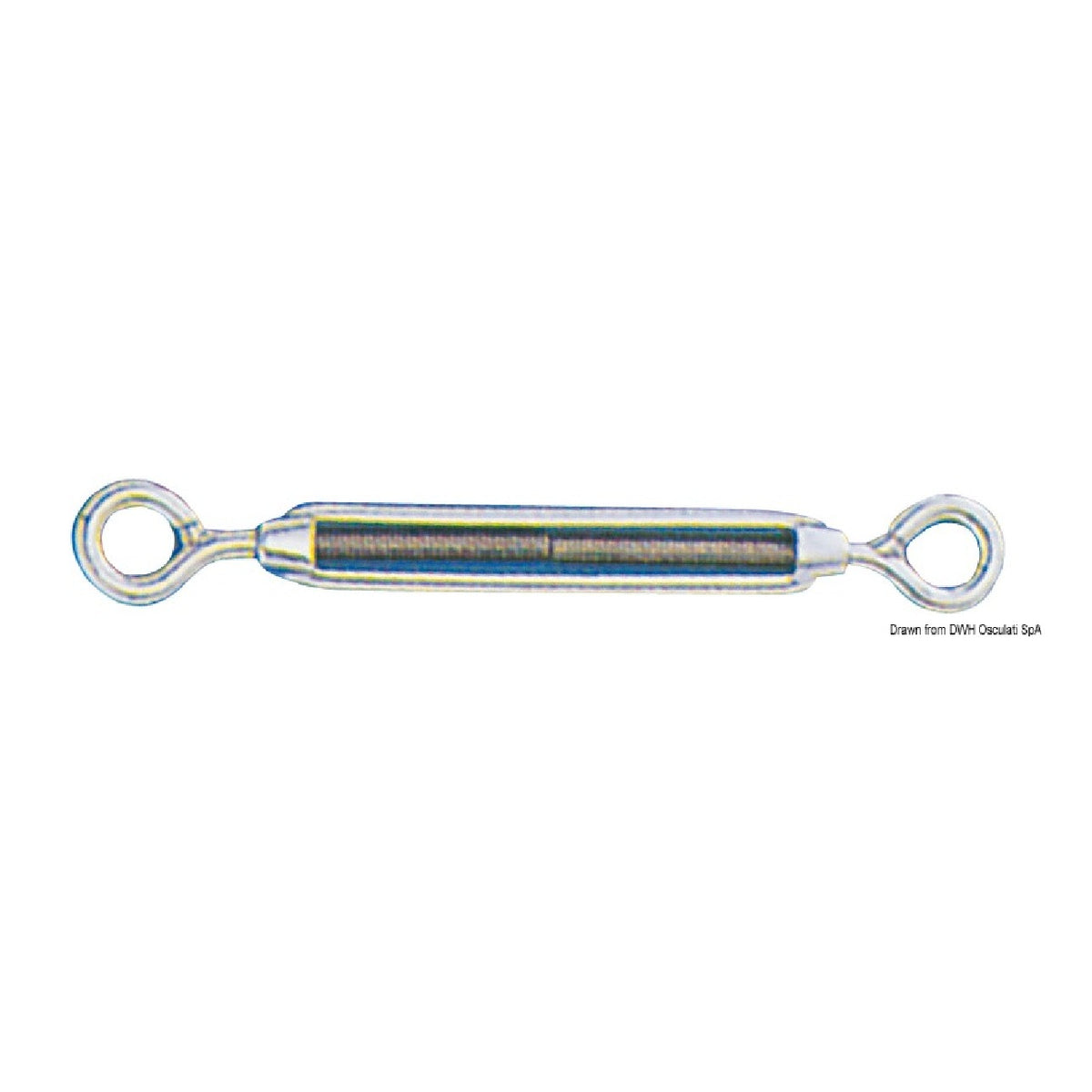 Tensor Osculati con dos ojos de acero inoxidable 07.193.04