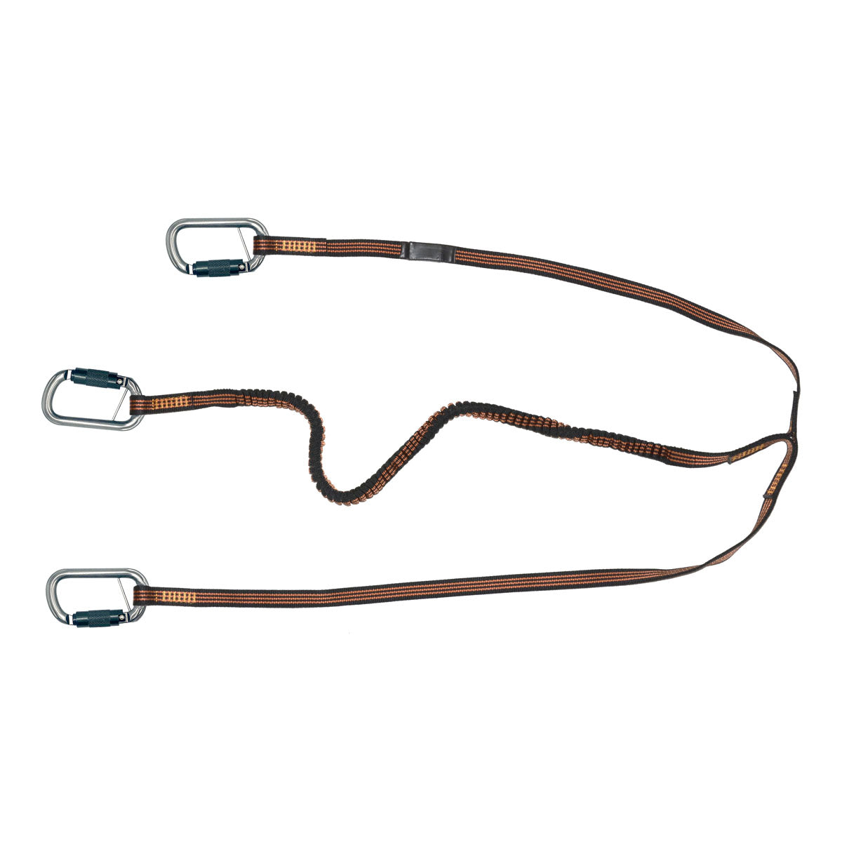 SEGURA Static safety belt umbilical cord with 3 snap hooks