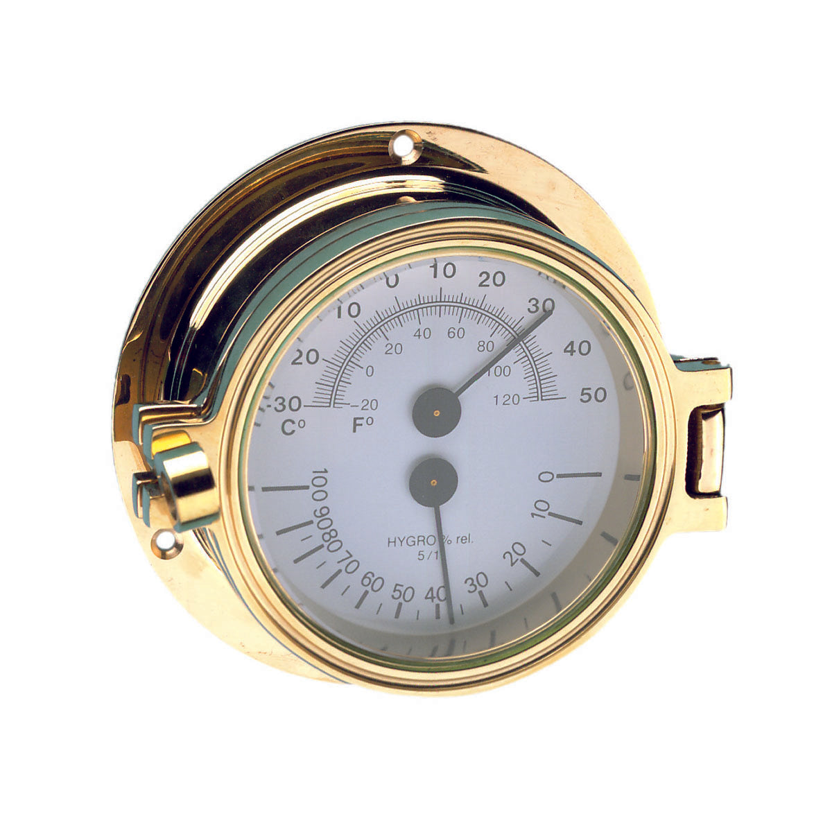 Trem Thermo Hygrometer Gold model Gold model