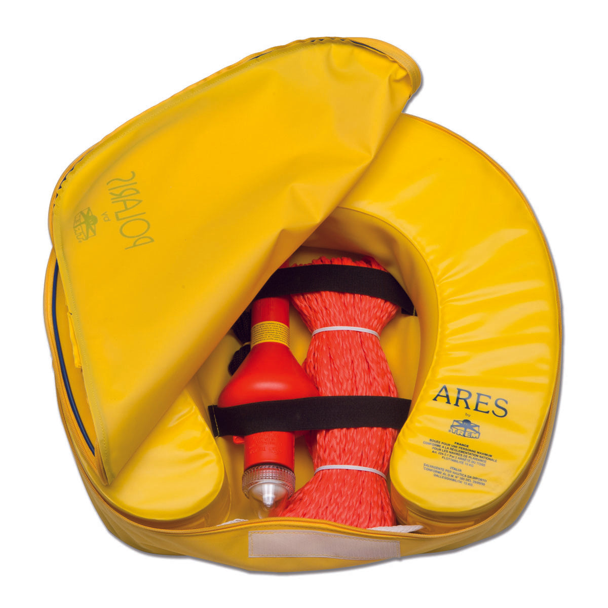 Trem POLARIS Sicherheitsset mit Hufeisen, 30 m Seil, Schwimmboje