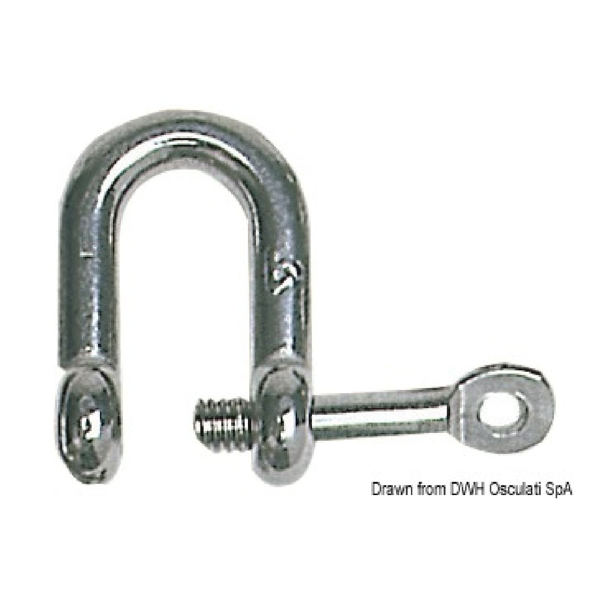 Osculati Grillo inox a U con asse imperdibile 08.220.04