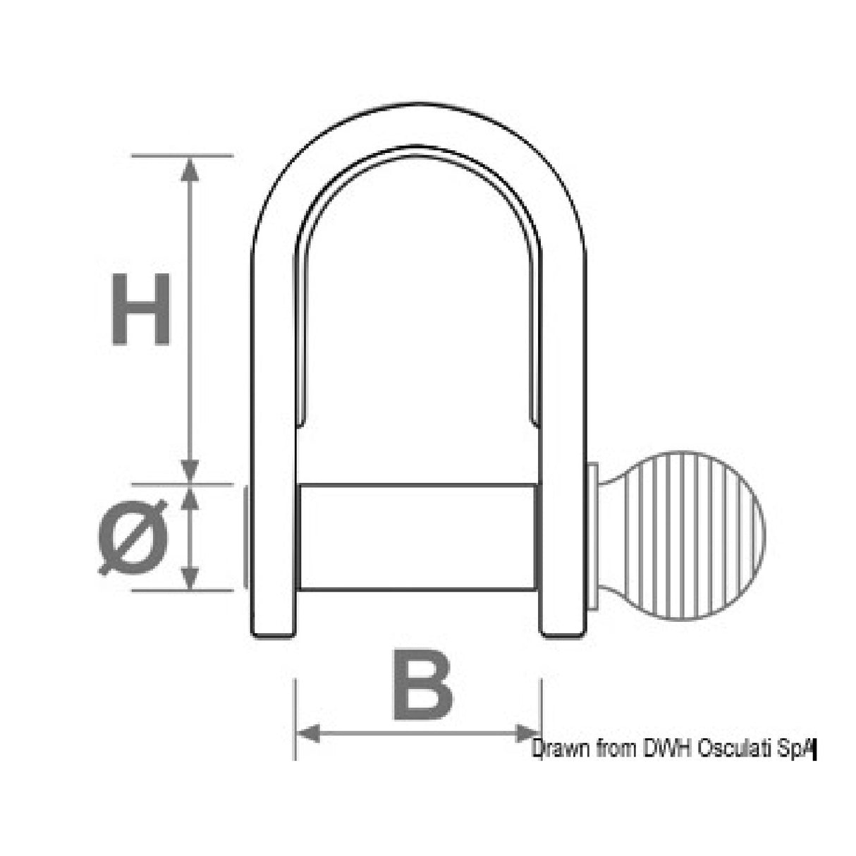 Osculati Grillo in lastra stampata corto 08.765.04