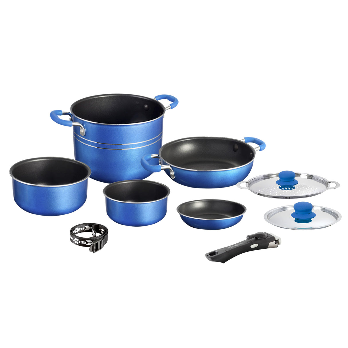 Brunner Popote Skipper 8+1 Juego de sartenes de camping