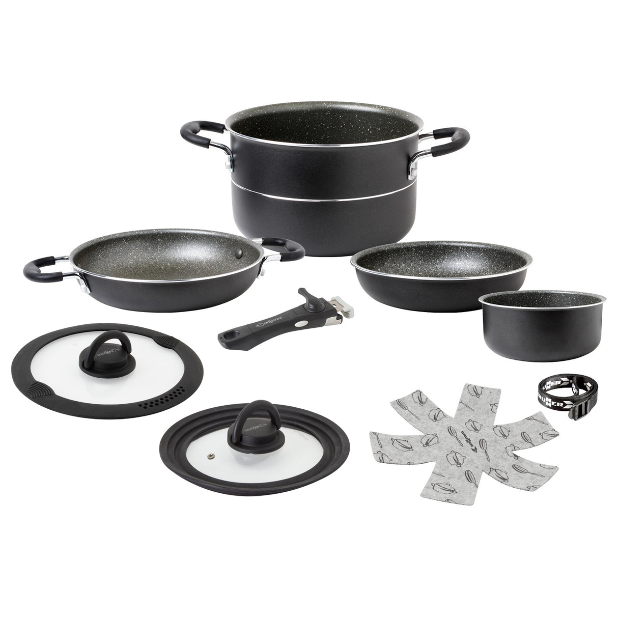 Brunner Popote Pirate NG 7+1 Juego de sartenes de camping 0806084N