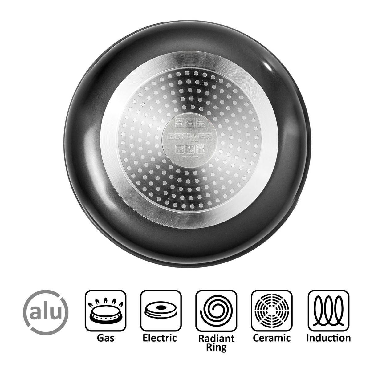 Brunner Popote Pirate NG 7+1 Juego de sartenes de camping 0806084N