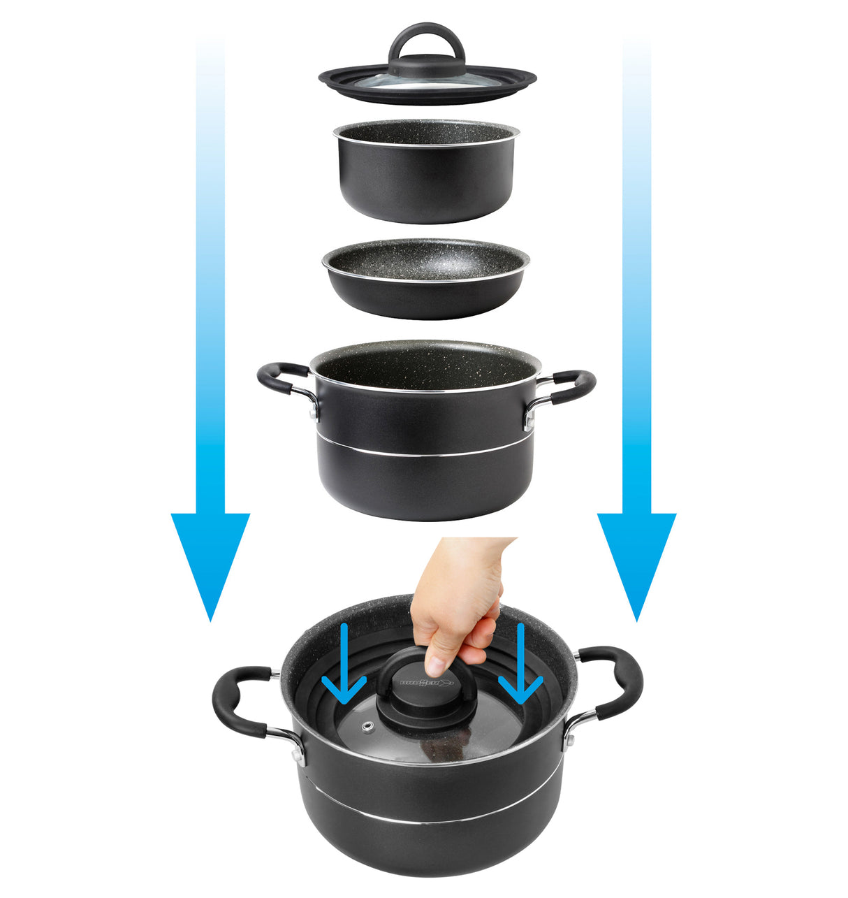 Brunner Popote Pirate NG 7+1 Campingpfannenset 0806085N