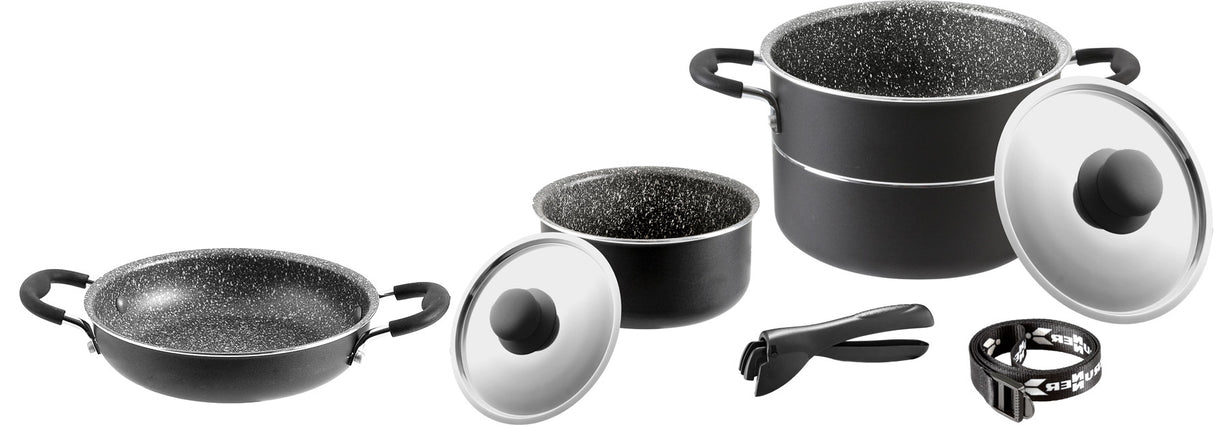 Brunner Popote Pirate 6+1 Juego de sartenes de camping