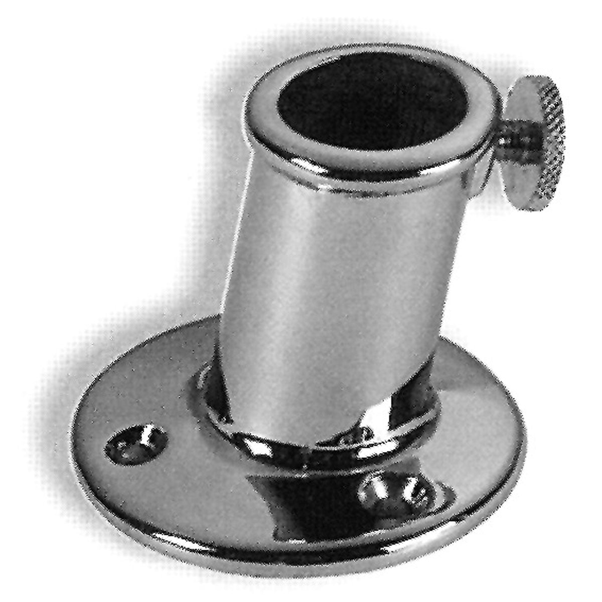 Trem-Sockel für Fahnenmast auf ebener Fläche, Lochdurchmesser 25 mm