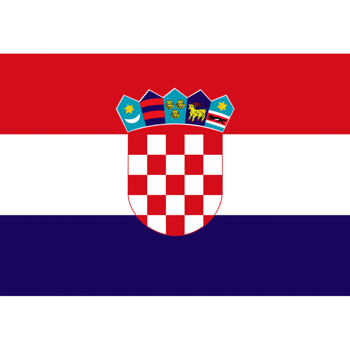 Trem Polyester Flag Croatia