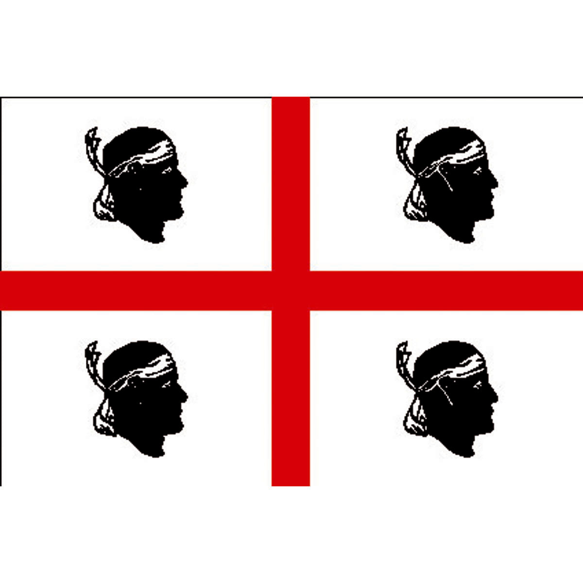 Trem Polyester Flagge Sardinien mm 200x300 mm 200x300