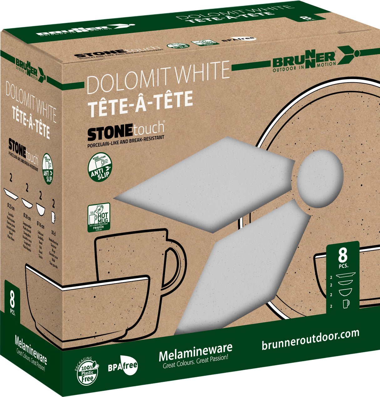 Brunner Set tte-à-tte Dolomit White 8 pcs 0830143N.C00
