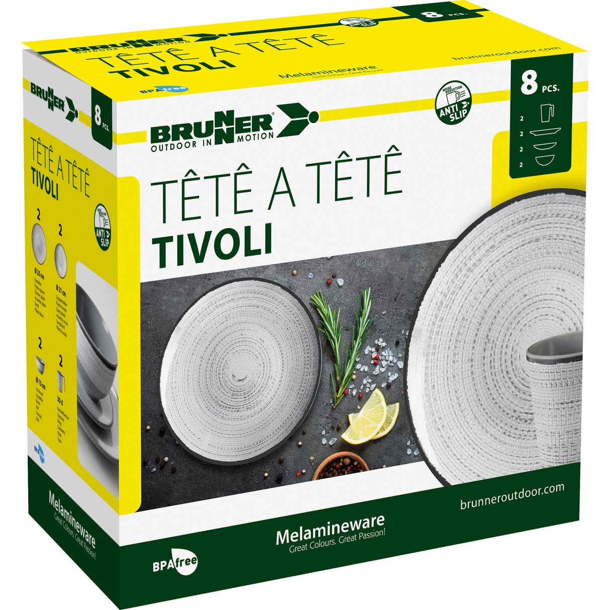 Conjunto Tivoli de Brunner Tete-a-tete
