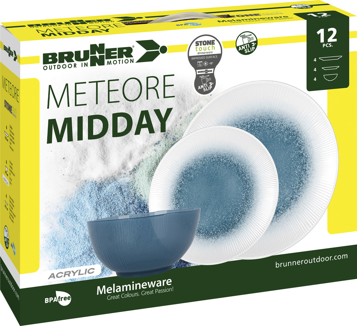 Conjunto de mediodía Brunner Meteore Azur