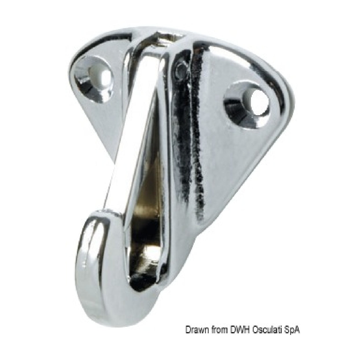 Osculati Brass plate with snap hook 09.171.00