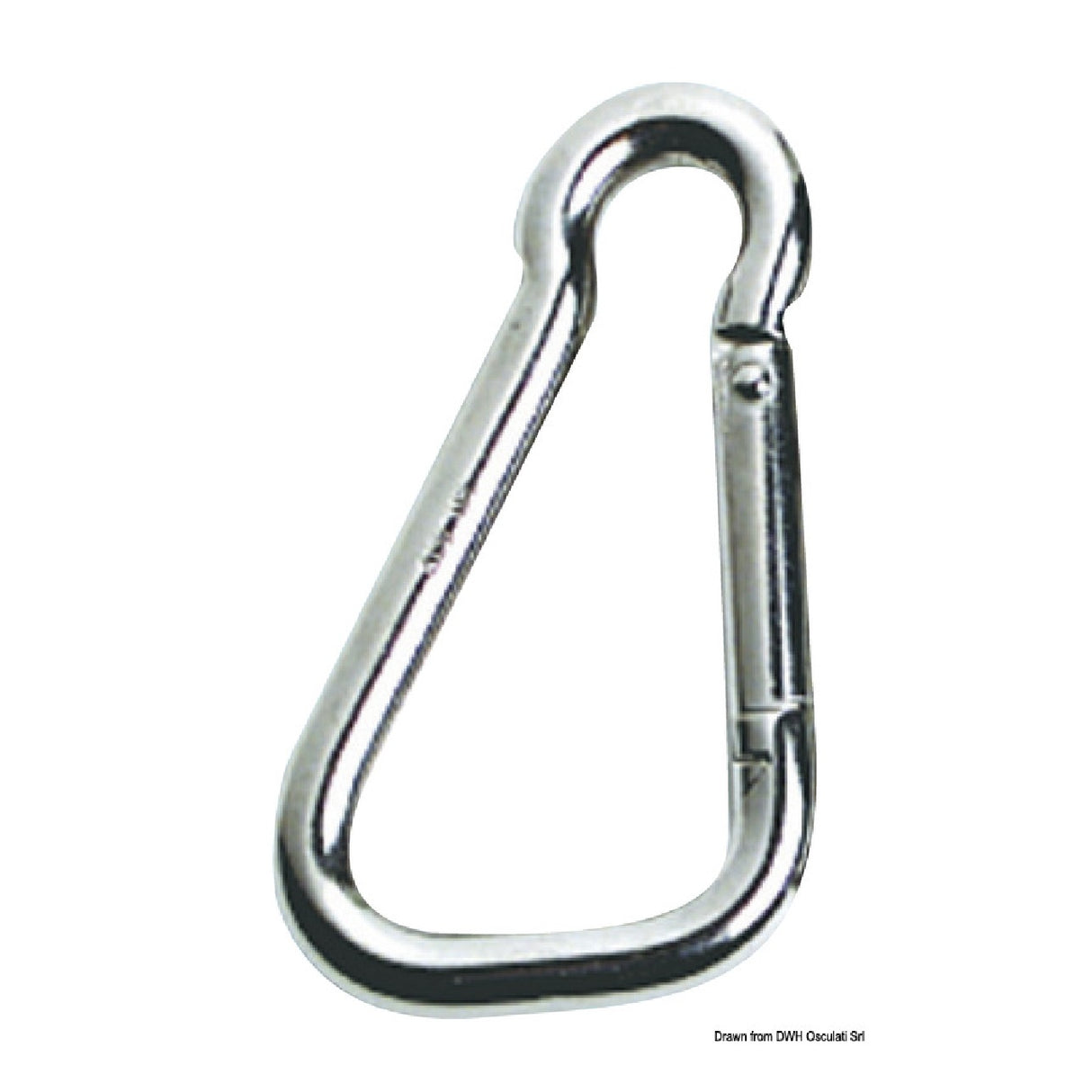Osculati Edelstahl-Karabiner mit großer Öffnung 10-23 mm 09.177.06
