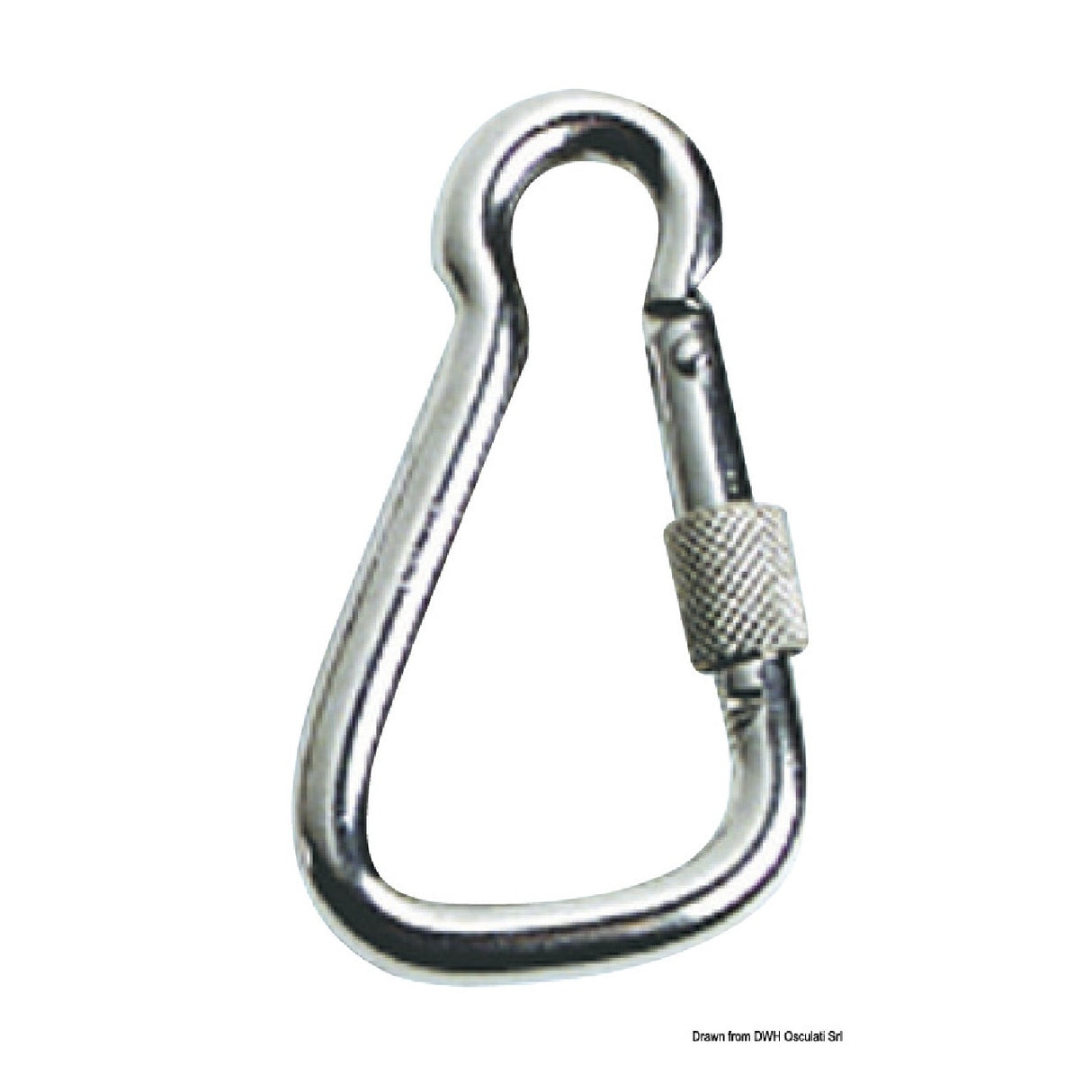 Osculati Large stainless steel snap hook with ring 09.179.12