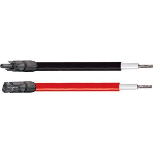 Uniteck Solarkabel 6 mm² - 2 x 15 m - Solarstecker - Schwarz + Rot UNICABLE 6151 BR