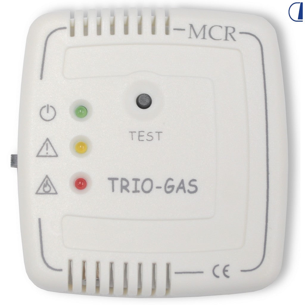 GOK Trio Gas rilevatore GPL, CO e gas soporiferi 12V bianco