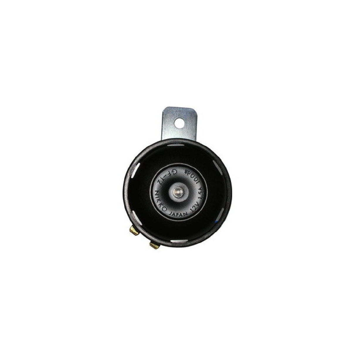 Bocina universal para motocicleta Nikko Claxon, color negro, 12 V CC, diámetro 65 mm