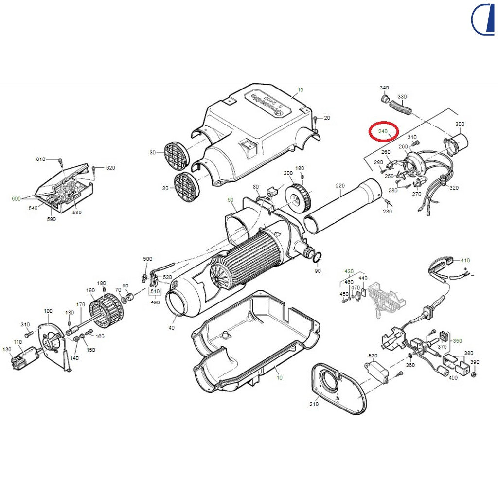 Truma Bruciatore completo per riscaldatore Trumatic E 2400 dal 1993