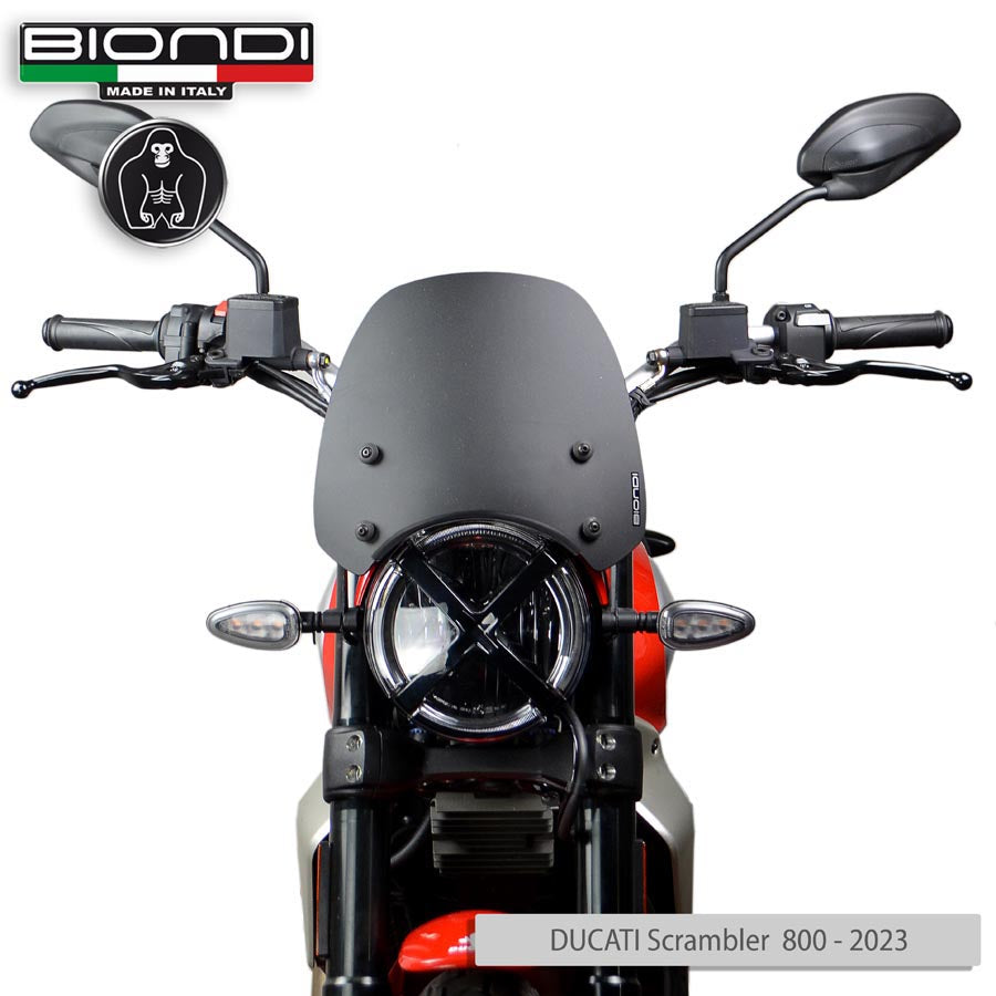 Biondi Cupolino Sport Nero Satinato Ducati Scrambler 800 da mag. 2023