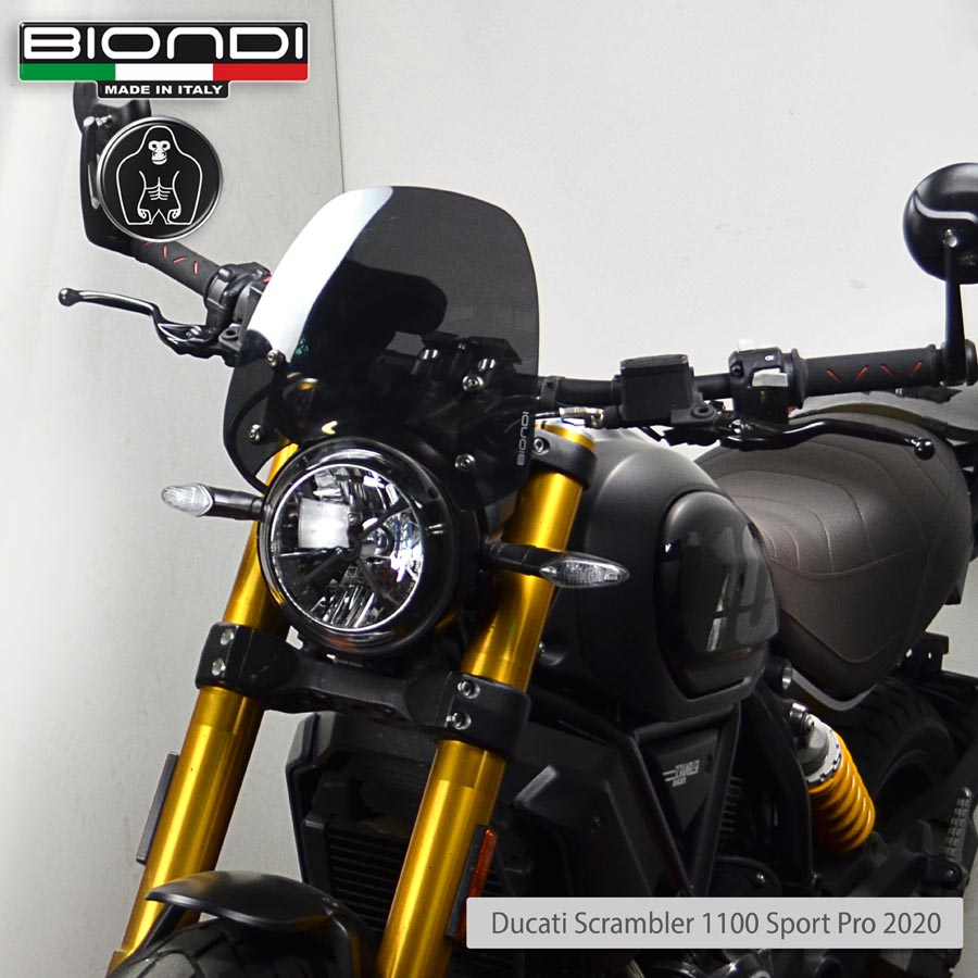 Biondi Cupolino Sport Fumè Scuro Ducati Scrambler 400 / 800 / 1100 - MPN 8010406