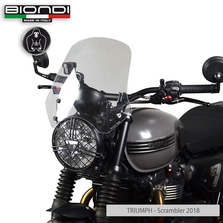 Biondi Cupolino Touring Trasparente Kawasaki Z650RS / Triumph Scrambler, Speed, Twin - MPN 8010454