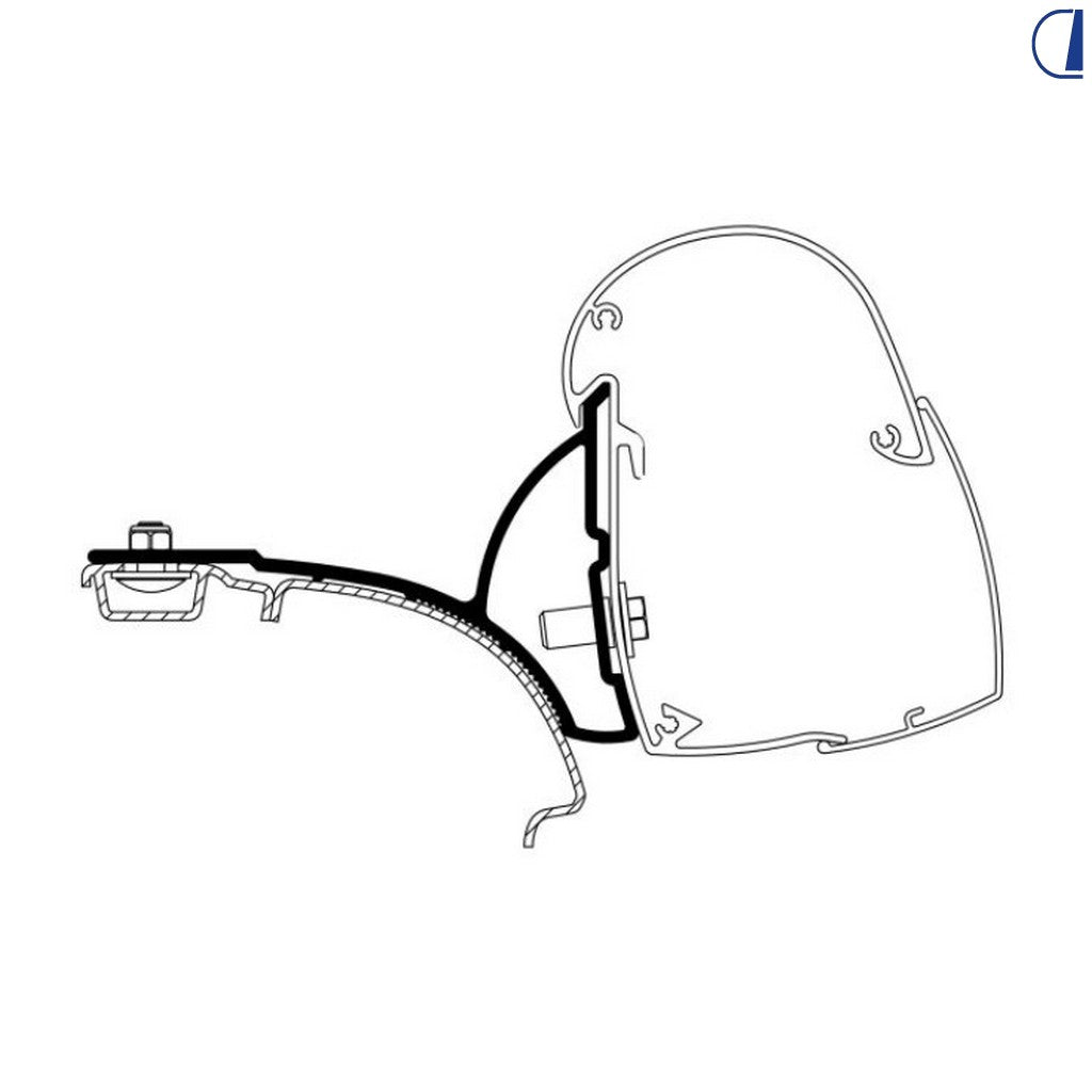 Thule Adattatore VW T5/T6 per veranda Omnistor 5102