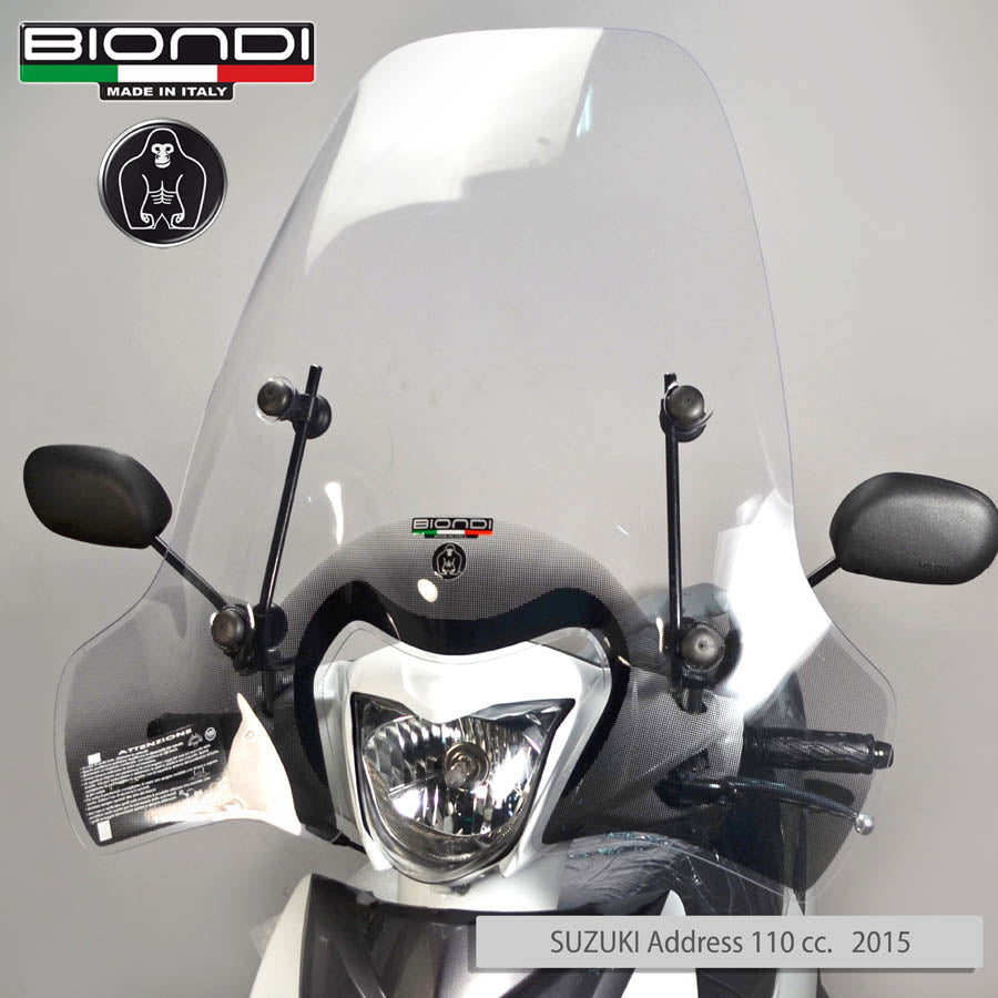 Biondi Club Parabrezza Scooter Trasparente Honda SH Vision SYM HD - MPN 8061223