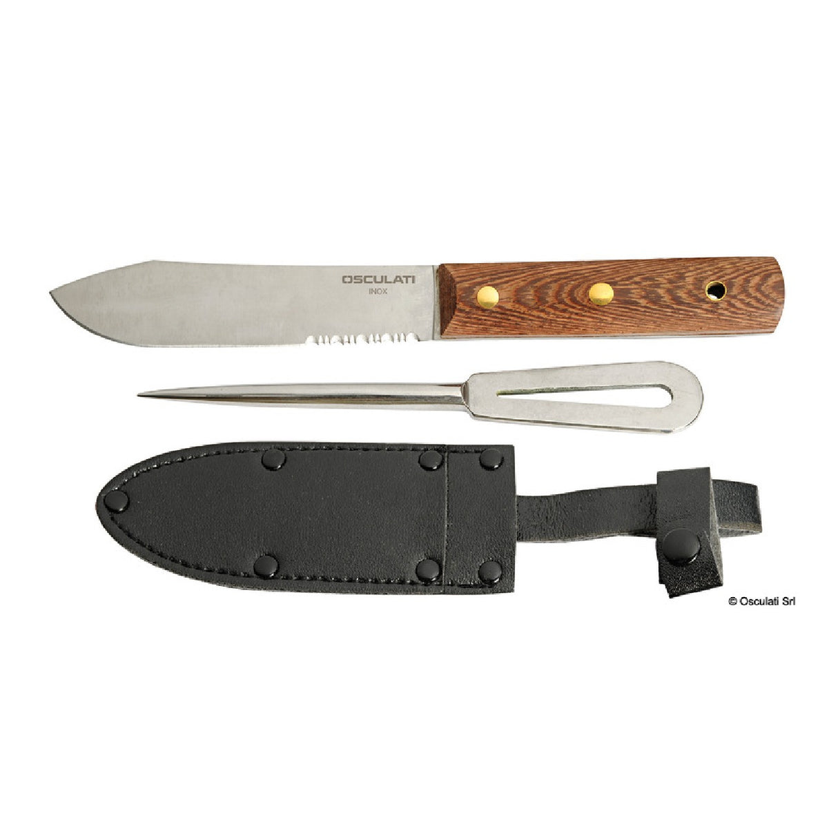 Cuchillo Osculati + punzón, funda 10.285.20