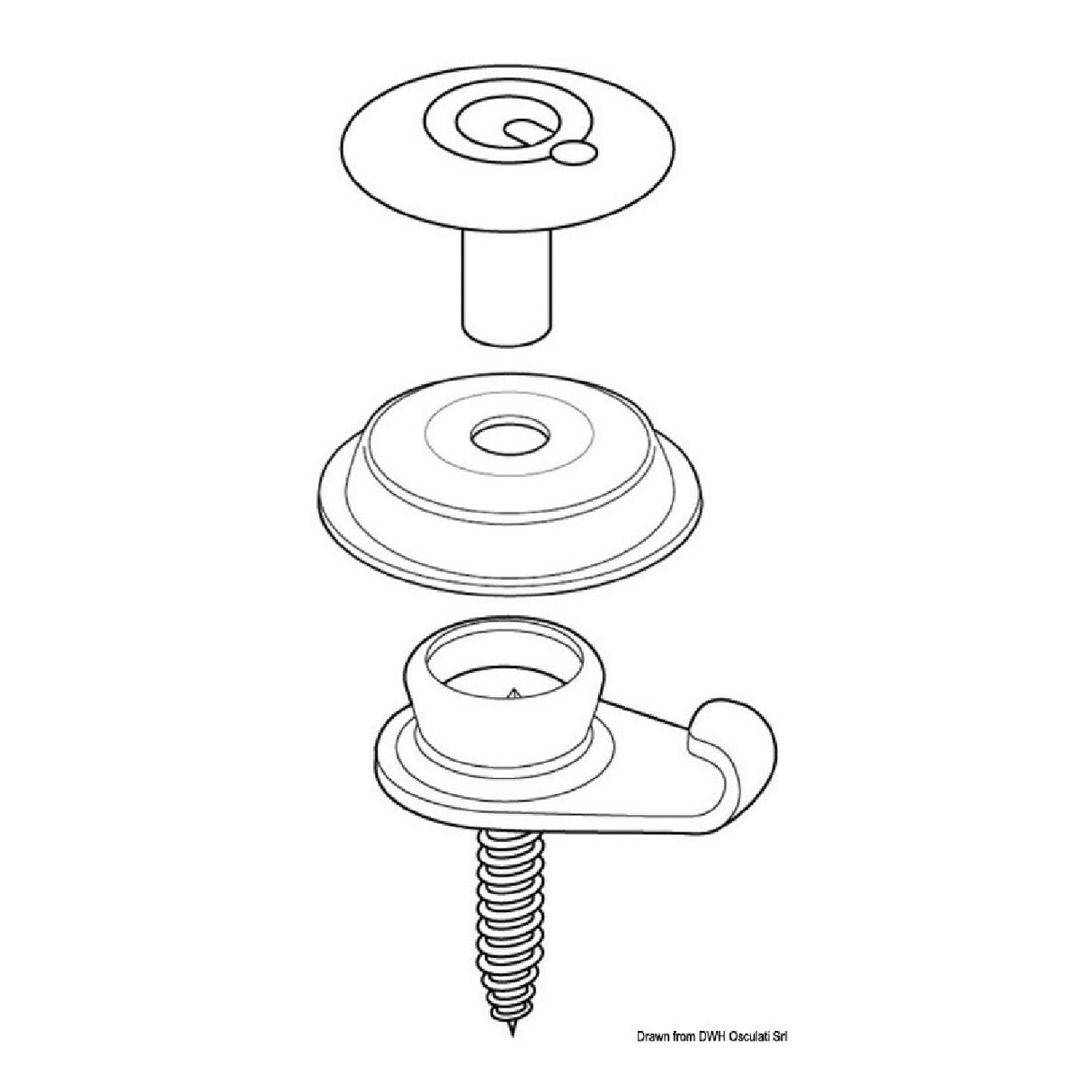 Q-Snap Bottoni a scatto Q-CAP A/6-2 - 100 pz - AmerigoStore