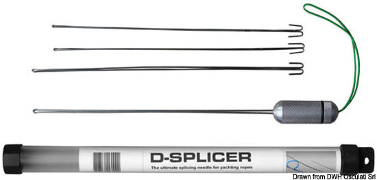 Juego de 4 agujas de empalme D-Splicer