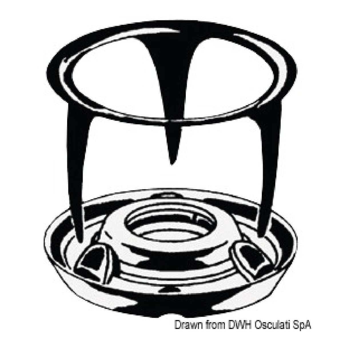 Osculati Messingknopf für Damen 10.305.00 - 1 Packung mit 100 Stück 10.305.00