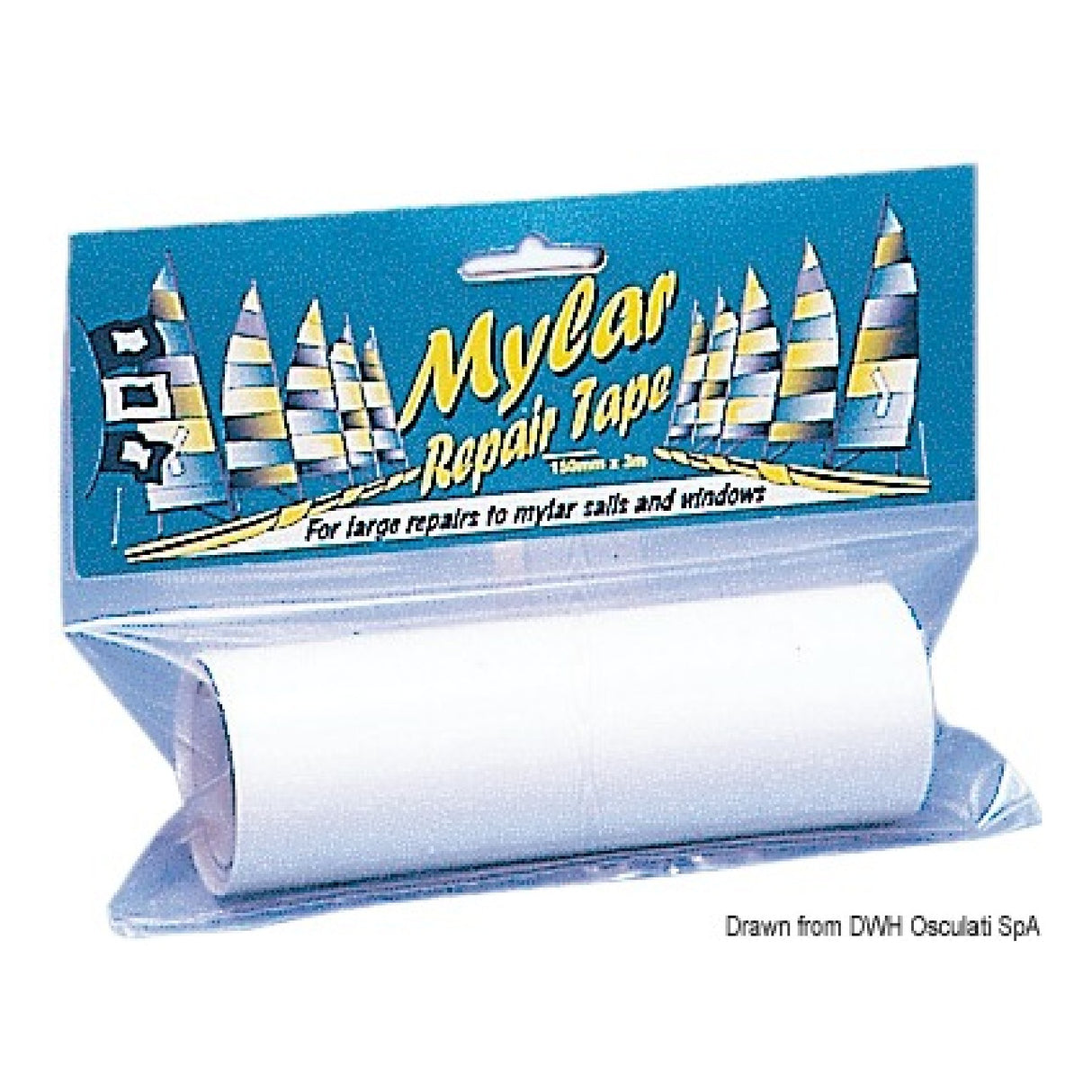 PSP Marine Tapes Nastro trasparente Mylar 150 mm x 3 m