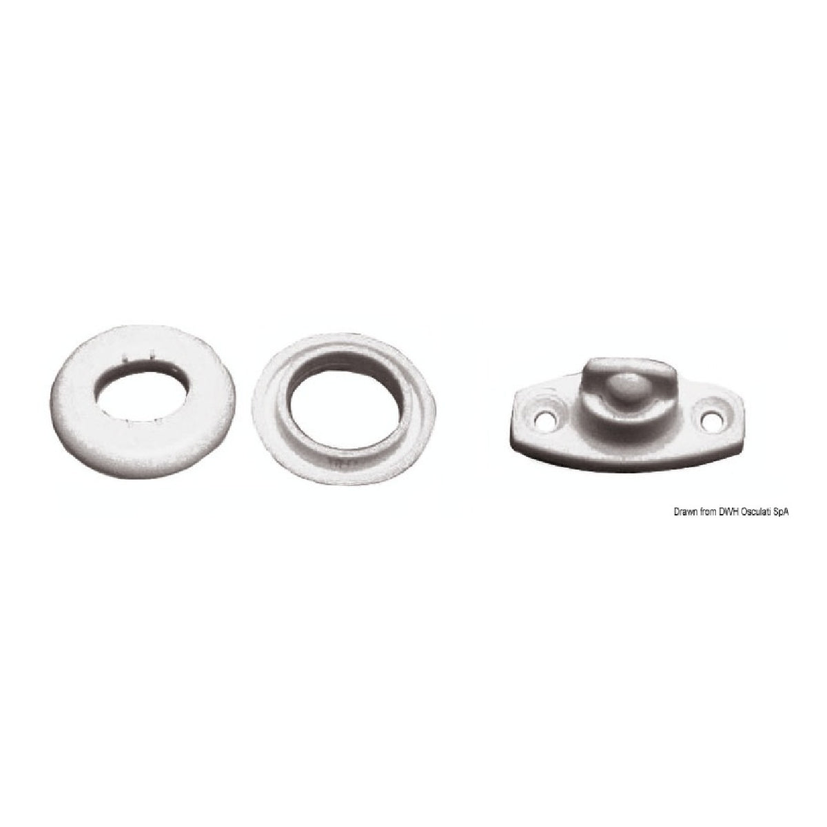 Osculati Tourniquez per capote 10.426.00 - 1 confezione da 10 pezzi 10.426.00