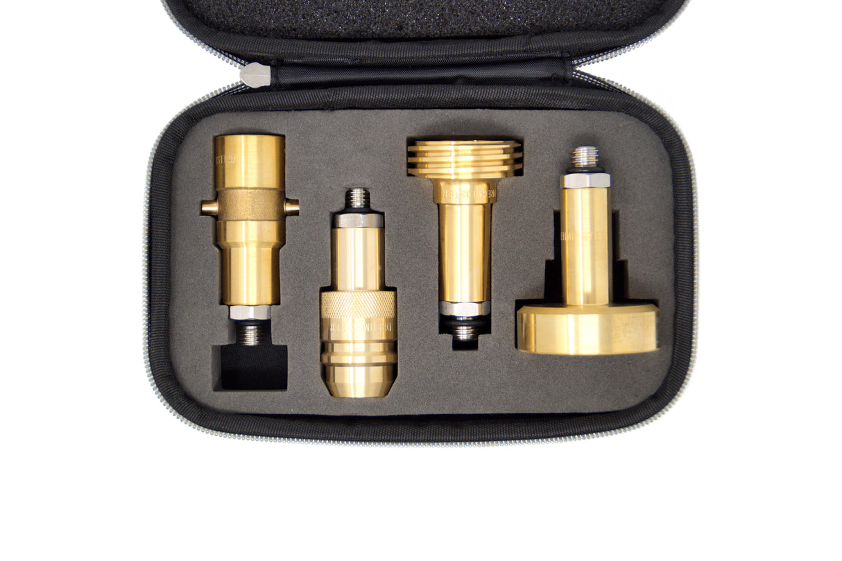 DREHMEISTER kit adattatore in valigetta per bombole di gas (M12/lungo)