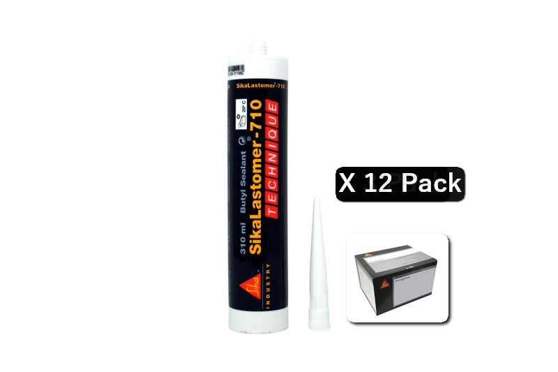 Sika Lastomer 710 310ml - nero CONFEZIONE DA 12 PEZZI