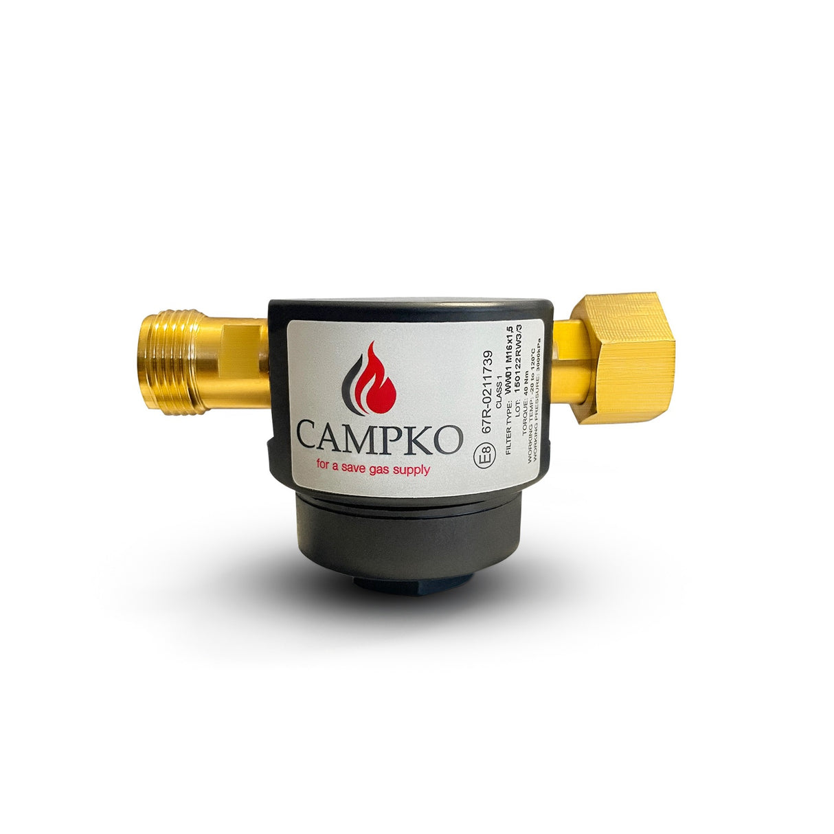 Filtro de gas GLP CAMPKO G.36 (M20x1,5) -> M20x1,5