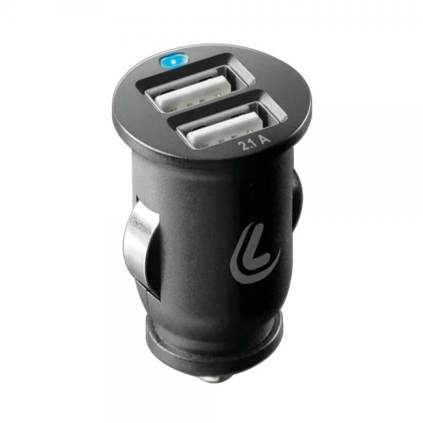 Lámpara de actualización enchufable, cargador rápido USB de 2 puertos, 2100 mA, 12/24 V, 38826