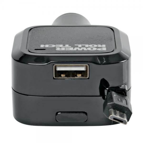 Cargador de baterĂa micro USB con 1 puerto USB - Carga rápida - 3100 mA - 12/24 V 38875