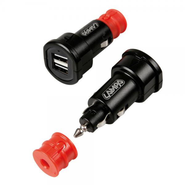 Uni-Tech Lampe, Universalladegerät mit 2 USB-Anschlüssen, Schnellladefunktion (2700 mA, 12/32 V)