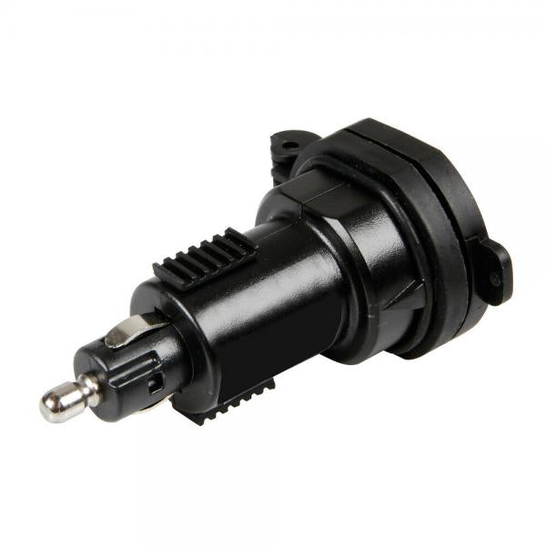 Lámpara Din-Tech, cargador USB DIN de 2 puertos - Carga rápida - 2700 mA - 12/32 V 38882